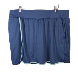 Livi Lane Bryant Blue Active Skort Plus Size 22/24 Pockets Tennis Golf Skirt